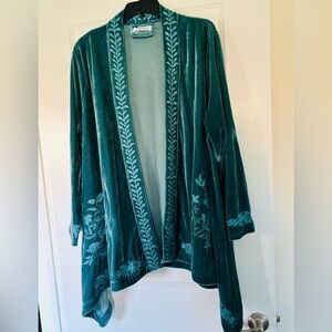 Velvet topper jacket